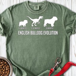 English Bulldog Evolution Premium Tee Gift For Dog Lover