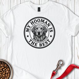 Golden Retriever My Hooman T Shirt Gift For Dog Lover