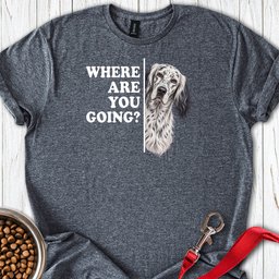 English Setter Where Are You Going T Shirt Gift For Dog Lover