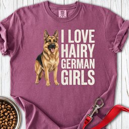Hairy German Shepherd Premium Tee Gift For Dog Lover