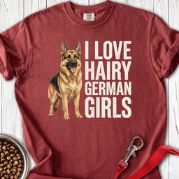 Hairy German Shepherd Premium Tee Gift For Dog Lover