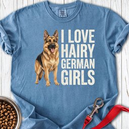 Hairy German Shepherd Premium Tee Gift For Dog Lover