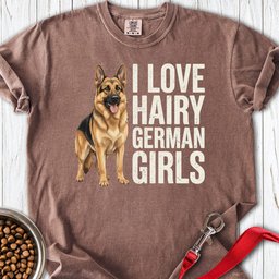 Hairy German Shepherd Premium Tee Gift For Dog Lover