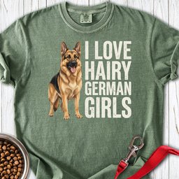 Hairy German Shepherd Premium Tee Gift For Dog Lover