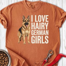 Hairy German Shepherd Premium Tee Gift For Dog Lover