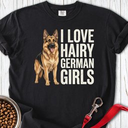 Hairy German Shepherd Premium Tee Gift For Dog Lover