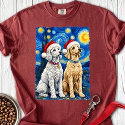 Doodle Christmas Premium Tee Gift For Dog Lover
