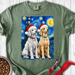 Doodle Christmas Premium Tee Gift For Dog Lover