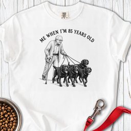Elderly Lab Dad Premium Tee Gift For Dad