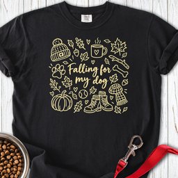 Falling For My Dog Premium Tee Gift For Dog Lover