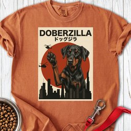 Doberzilla Doberman Premium Tee Gift For Dog Lover
