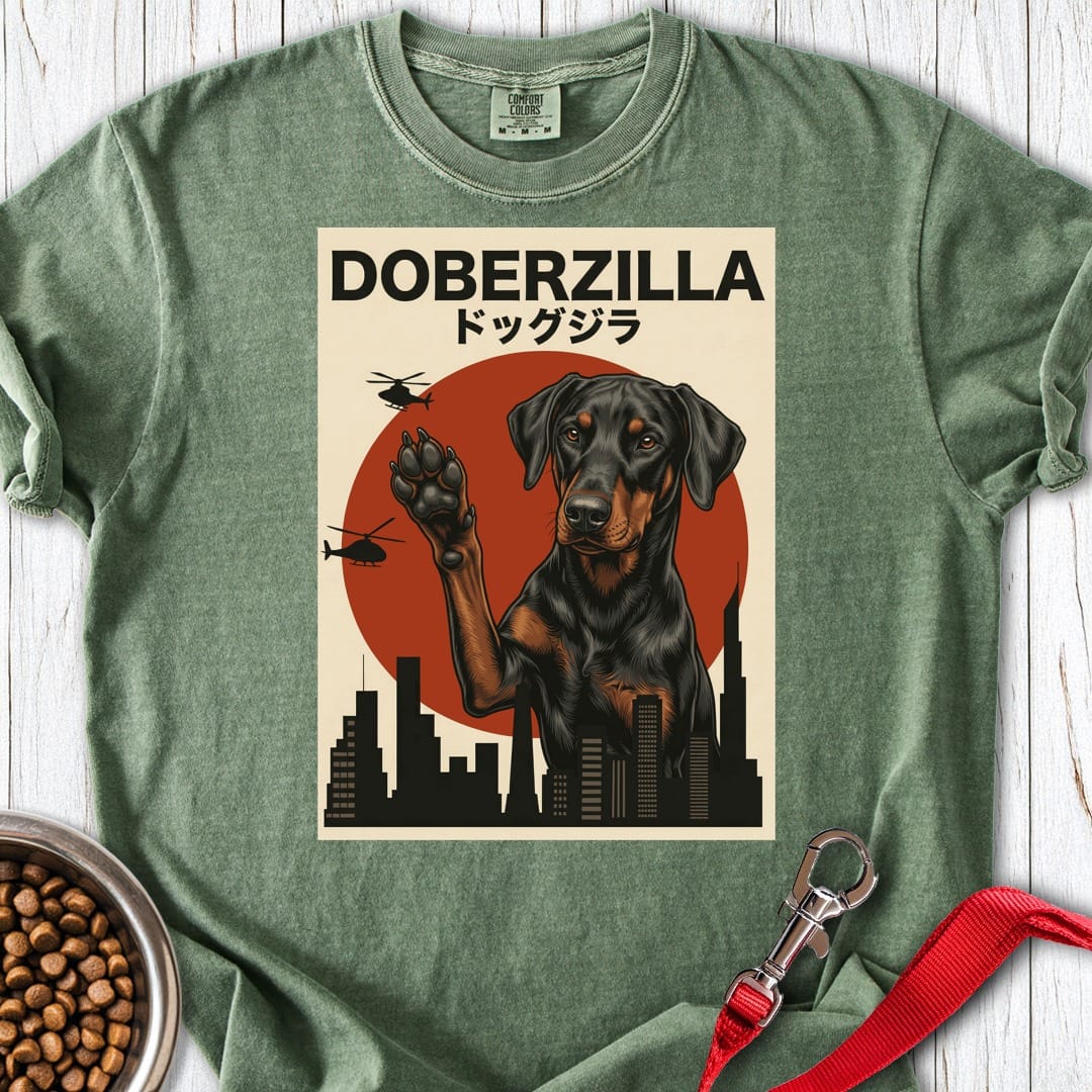 Doberzilla Doberman Premium Tee Gift For Dog Lover