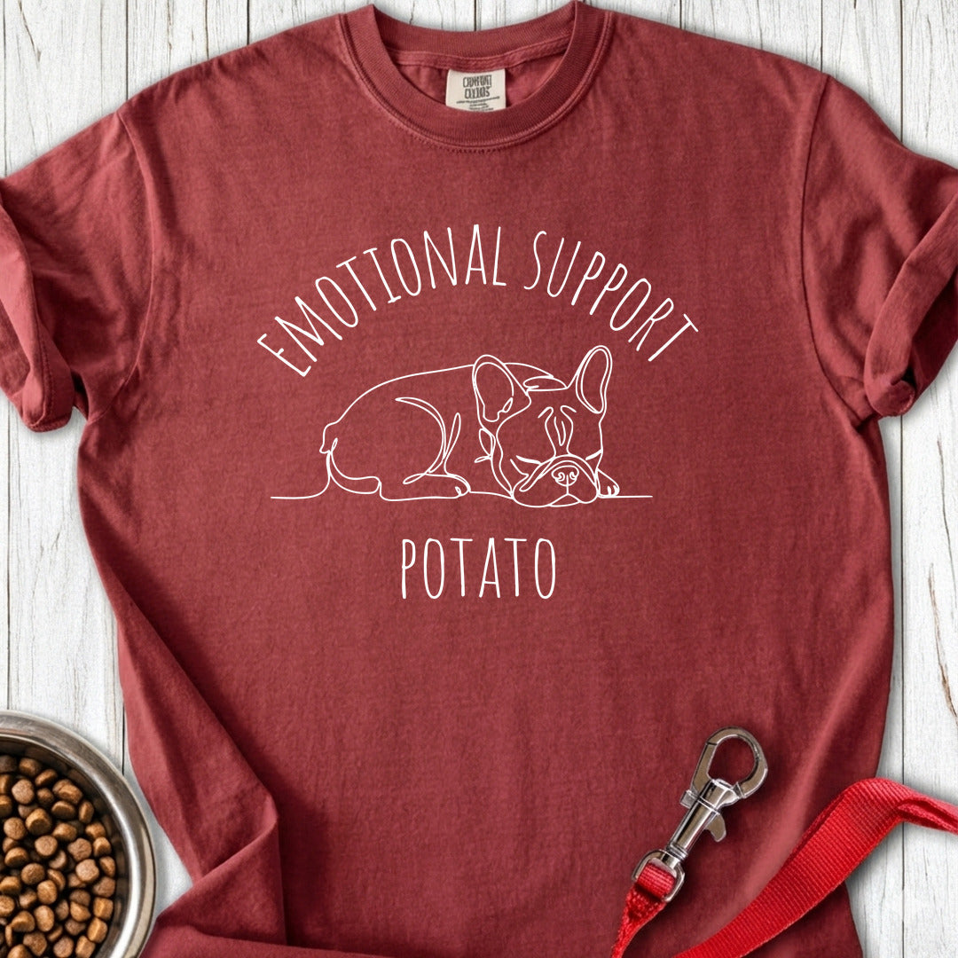 Emotional Support Potato Premium Tee Gift For Dog Lover