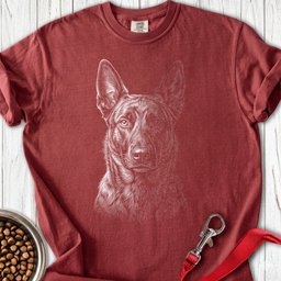 Dutch Shepherd Engraved Premium Tee Gift For Dog Lover
