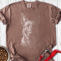 Dutch Shepherd Engraved Premium Tee Gift For Dog Lover
