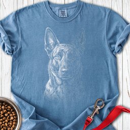 Dutch Shepherd Engraved Premium Tee Gift For Dog Lover