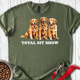 Golden Retriever Sit Show T Shirt Gift For Dog Lover