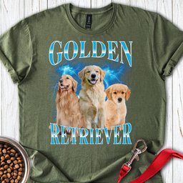 Golden Retriever Bootleg T Shirt Gift For Dog Lover