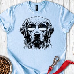 Golden Retriever USA T Shirt Gift For Dog Lover