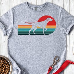 English Pointer Retro Sunset T Shirt Gift For Dog Lover