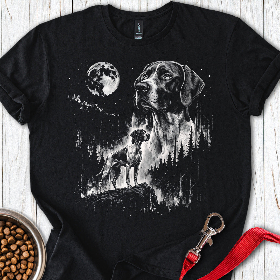 English Pointer Moonlight T Shirt Gift For Dog Lover