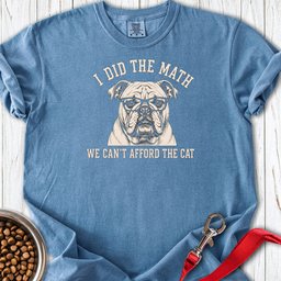 English Bulldog I Did The Math Premium Tee Gift For Dog Lover