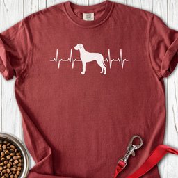 Great Dane Heartbeat Premium Tee Gift For Dog Lover