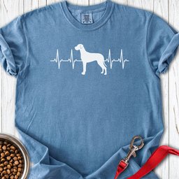 Great Dane Heartbeat Premium Tee Gift For Dog Lover