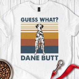Harlequin Great Dane Butt T Shirt Gift For Dog Lover