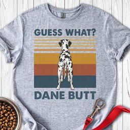 Harlequin Great Dane Butt T Shirt Gift For Dog Lover