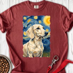 Dachshund Van Gogh Cream Premium Tee Gift For Dog Lover