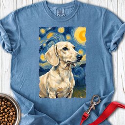 Dachshund Van Gogh Cream Premium Tee Gift For Dog Lover