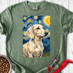 Dachshund Van Gogh Cream Premium Tee Gift For Dog Lover