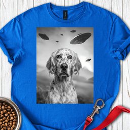 English Setter Ufo T Shirt Gift For Dog Lover