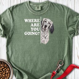 English Setter Where Are You Going Premium Tee Gift For Dog Lover