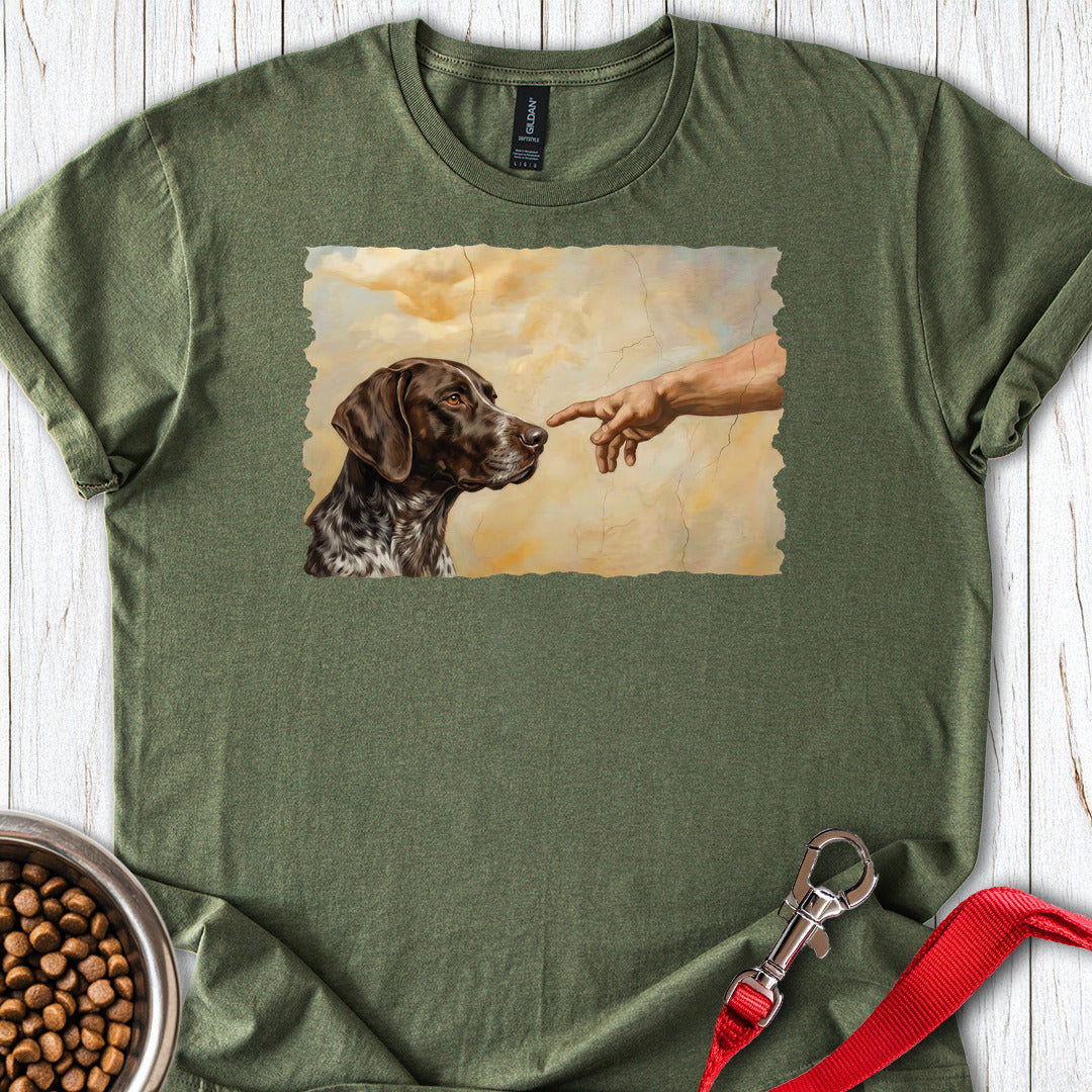 God Creates German Shorthaired Pointer T Shirt Gift For Dog Lover