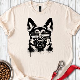 German Shepherd USA T Shirt Gift For Dog Lover