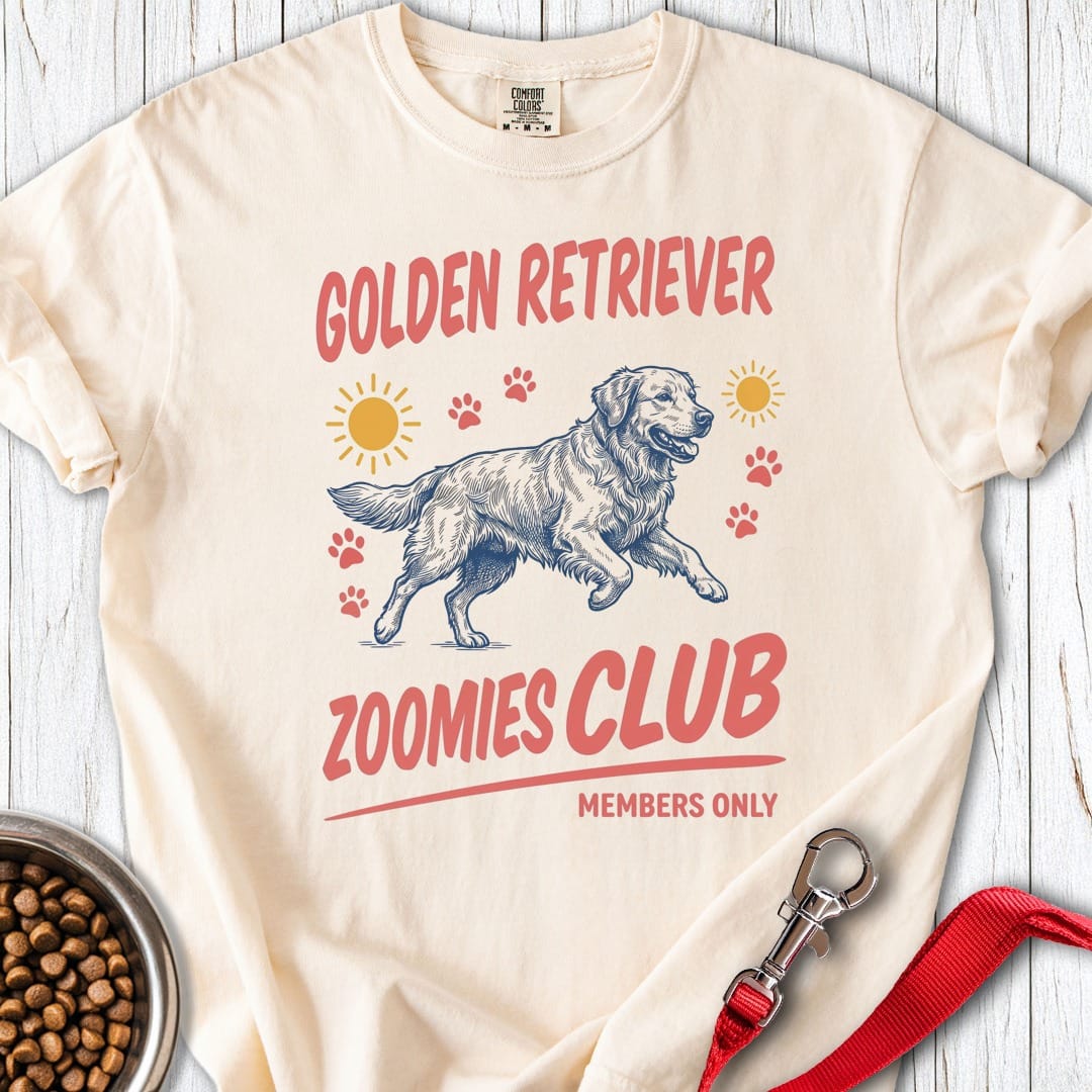 Goldie Zoomies Club Premium Tee Gift For Dog Lover