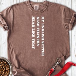 English Setter Tilts His Head Premium Tee Gift For Dog Lover