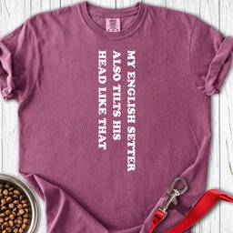 English Setter Tilts His Head Premium Tee Gift For Dog Lover