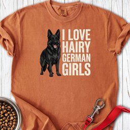 Hairy Black German Shepherd Premium Tee Gift For Dog Lover
