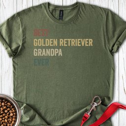 Golden Retriever Grandpa T Shirt Gift For Grandpa