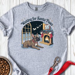 French Bulldog Santa Paws Christmas T Shirt Gift For Dog Lover