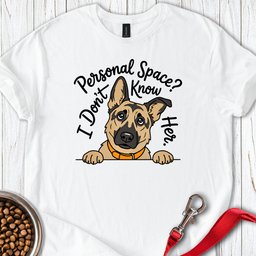German Shepherd Personal Space T Shirt Gift For Dog Lover