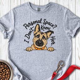 German Shepherd Personal Space T Shirt Gift For Dog Lover