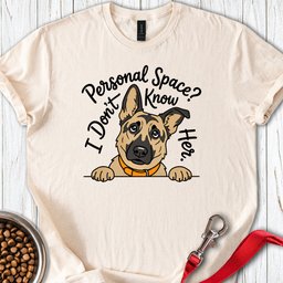 German Shepherd Personal Space T Shirt Gift For Dog Lover
