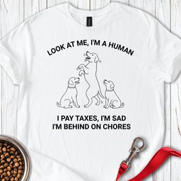 Funny Labrador Human Meme T Shirt Gift For Dog Lover