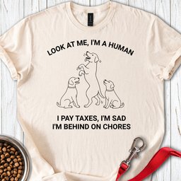 Funny Labrador Human Meme T Shirt Gift For Dog Lover