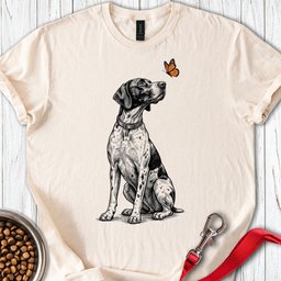 English Pointer Butterfly T Shirt Gift For Dog Lover