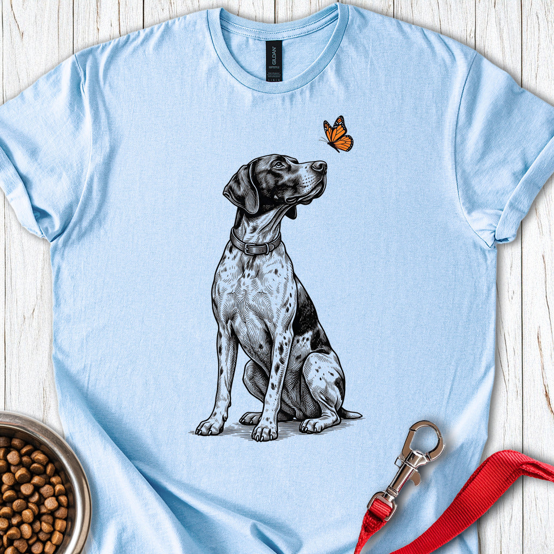 English Pointer Butterfly T Shirt Gift For Dog Lover
